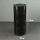 image 2 of Living and Home Cylindrical Multi-Tiered Plastic Storage Drawer Unit - 4 Drawer Black