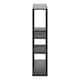 image 3 of Seaford Black Metal Wall Shelf with 3 Additional Black Shelves