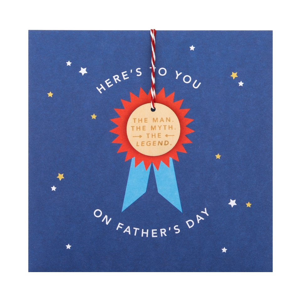 image 1 of Hallmark Father's Day Card - 'The Man The Myth The Legend' Keepsake