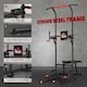 image 6 of HOMCOM Multifunction Home Workout Station Tower Steel Frame w/ Bench Bars Ropes