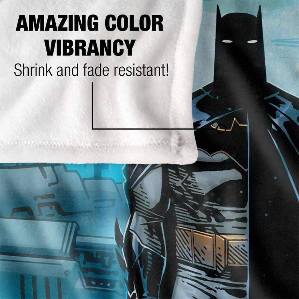 image 1 of Batman Pose Blanket - Multicoloured - One Size