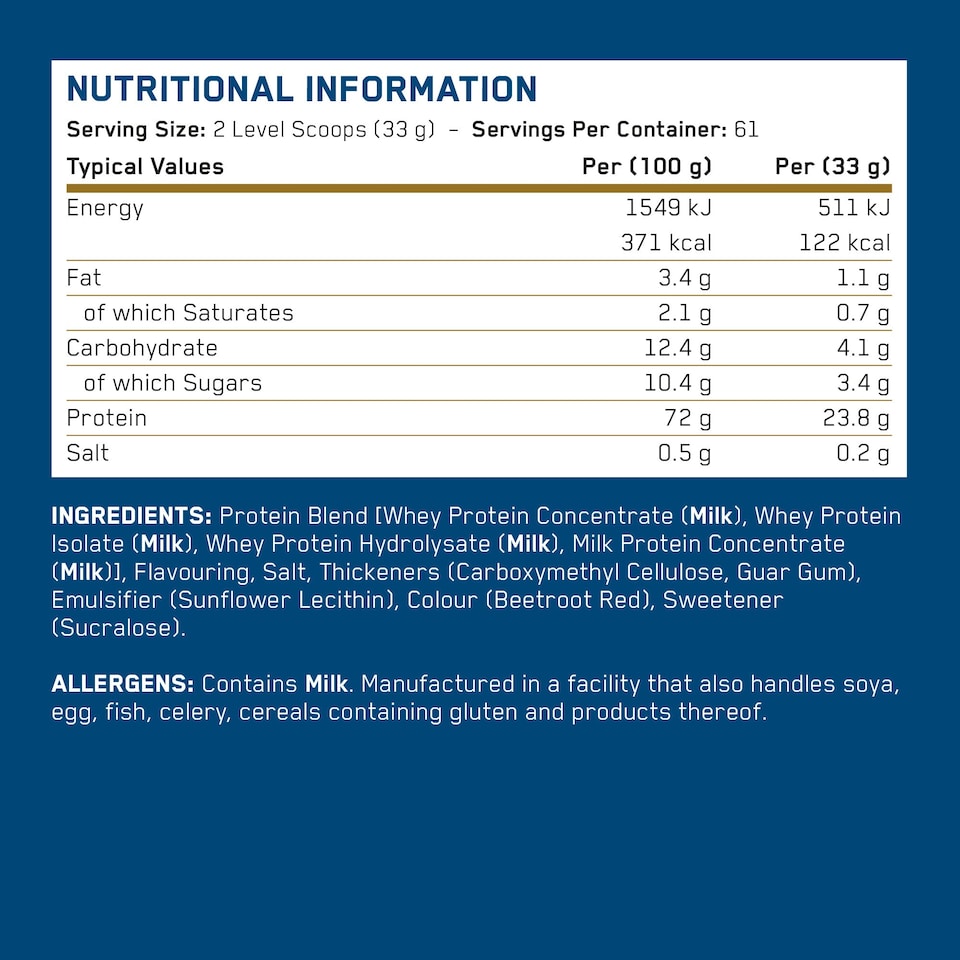 image 1 of Applied Nutrition Critical Whey Advanced Protein Powder - Strawberry Milkshake - 61 Servings