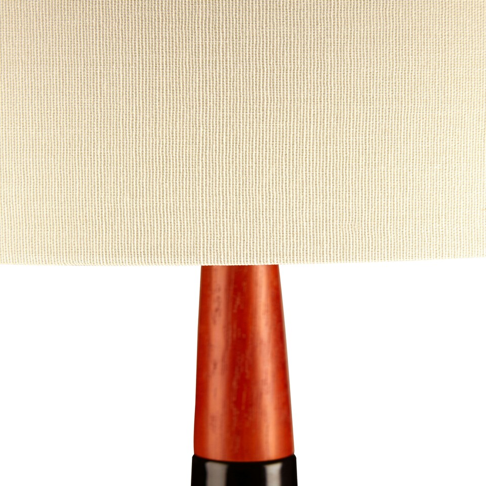 image 1 of Interiors by Premier Sirus Table Lamp with Wood And Ceramic Base