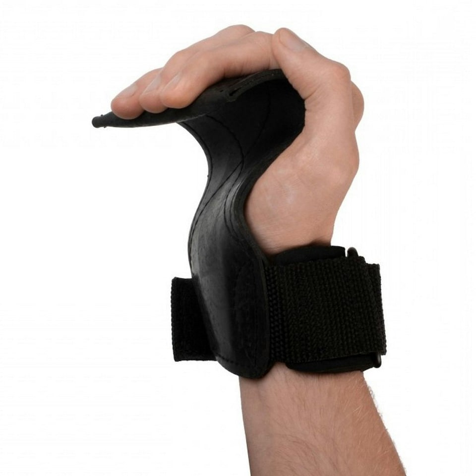 image 1 of Fitness Mad Rubber Fitness Lifting Strap (Pack of 2) - Black - One Size