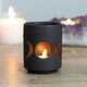 image 2 of Something Different Triple Moon Cut Out Candle Holder - Black - One Size