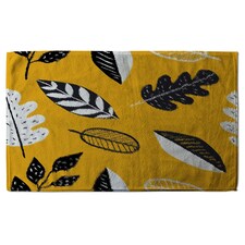 doodle leaves (Kitchen Towel)