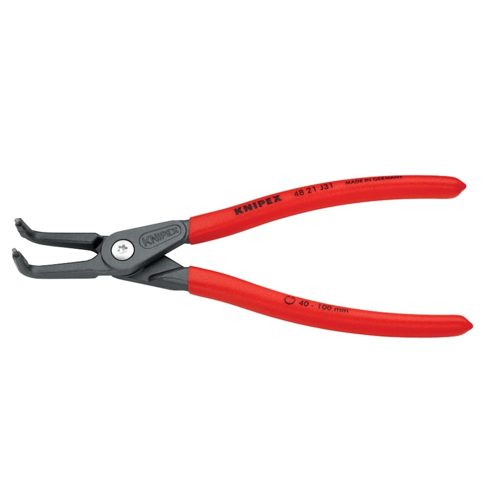 image 1 of Knipex Internal Precision Bent Circlip Pliers 48 21 Series | Multi | Multi Colour | 40-100mm J31 | 1