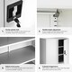image 4 of Filing Cabinet - 3 shelves, height-adjustable, lockable, 90 x 40 x 90 cm Grey