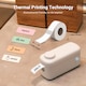 image 2 of Mini Bluetooth Inkless Thermal Label Printer with Cutter - August LBP160W