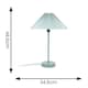 image 5 of ValueLights Akira Blue Pleat Shade Side Table Lamp & Bulb | Blue