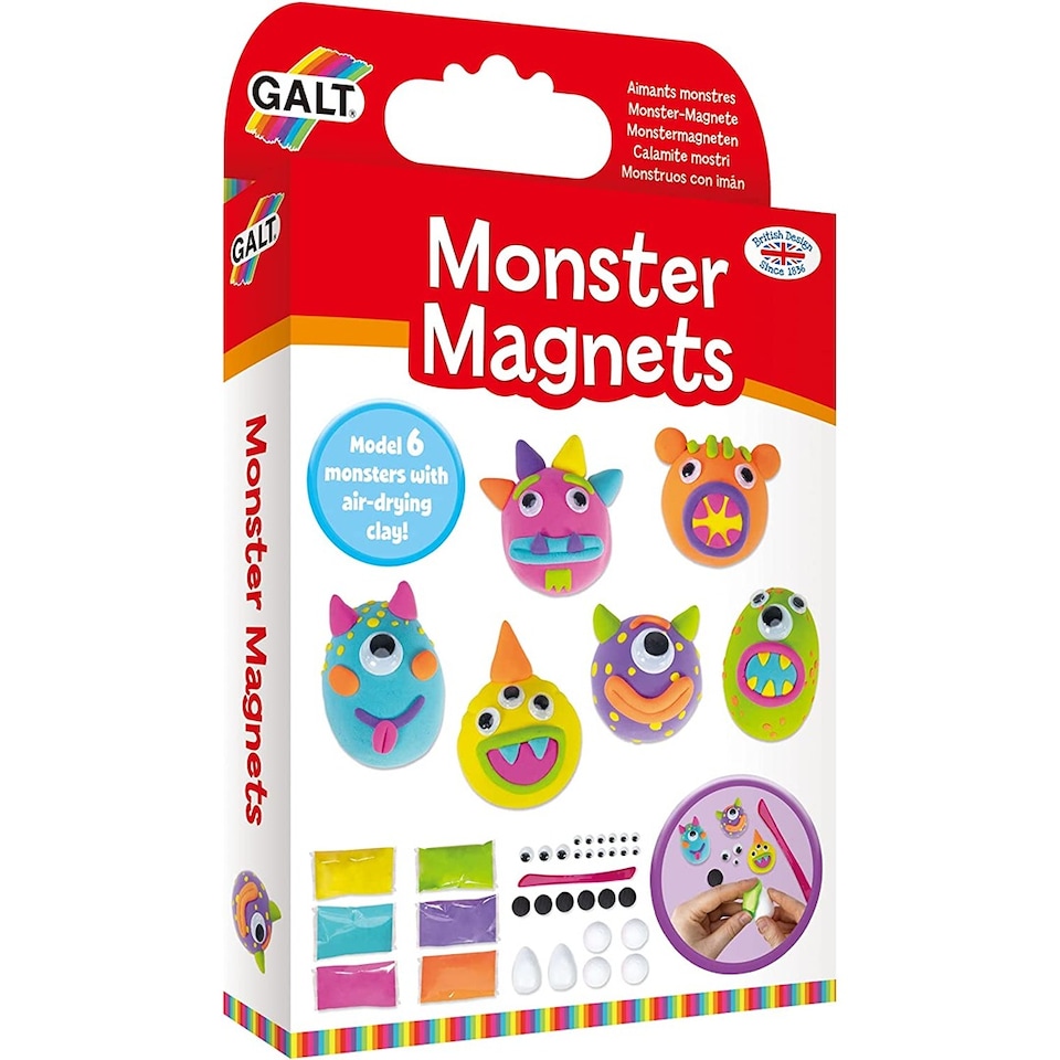 image 1 of Galt Monster Magnets Craft Kit