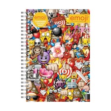 Emoji Icons A5 Notebook - Multicoloured - One Size