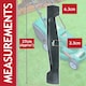 image 10 of SPARES2GO Metal Blade compatible with Qualcast RM37 MEB1437M M2EB1437M M2EB1537M RM37RF Lawnmower (37cm)