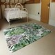 image 3 of Watercolour Botanical Leaves (Rug) Green | Medium: 80x150cm