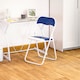 image 5 of Harbour Housewares Coloured Padded Folding Chairs - Blue - Pack of 6 | Blue | Blue