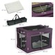 image 7 of PawHut 60cm Soft Side Pet Carrier w/ Cushion, for Miniature Dogs - Purple