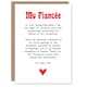 image 1 of Greeting Card Love Poem Unicorn Magic Fiancée Romantic Valentine's Day