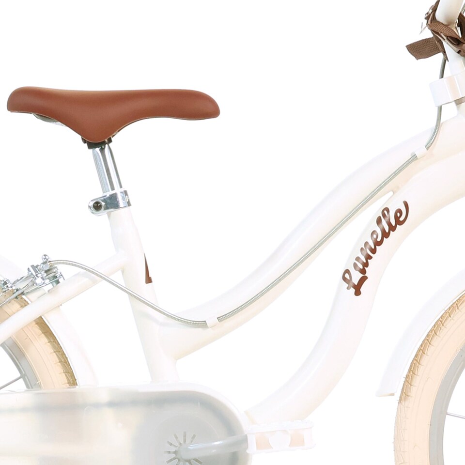 image 1 of Retro 16" Kids Bicycle - White Classic Vintage Style Bike for Children