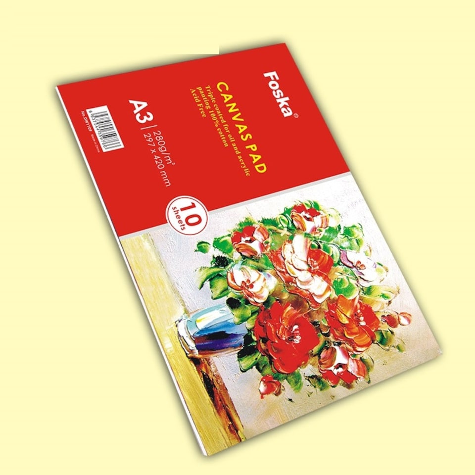 image 1 of A3 10 Sheets Canvas Pad