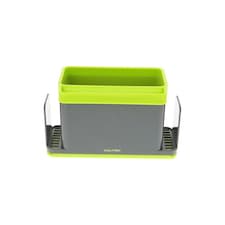 CALITEK Sink Caddy Washing Up Storage Tidy with Removable Drip Tray Green