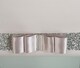 image 4 of FURNISHED Blackout Roller Blind with Silver Glitter Trim and Grey Bow Trimmable Window Shade | Grey | Grey | (W) 180cm x (L) 165cm