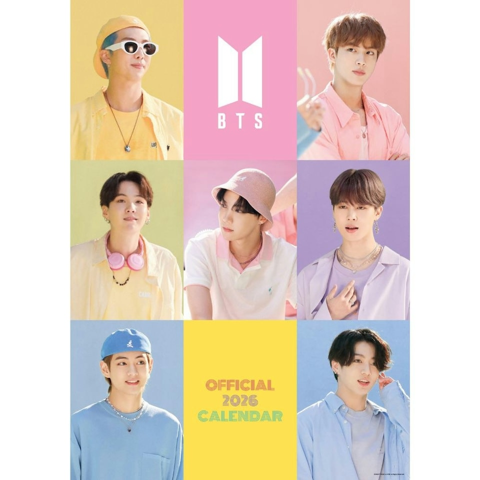 image 1 of BTS 2026 A3 CALENDAR