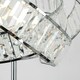 image 2 of ValueLights Polished Chrome Clear Acrylic Jewel Intertwined Ring Design Floor Lamp