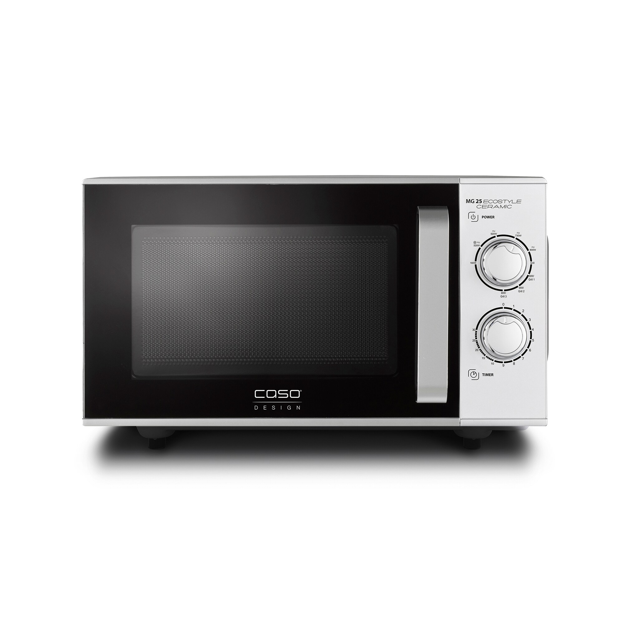Caso Design MG 25 Ecostyle Ceramic Microwave Oven & Grill, 25 Litre Capacity, 900W Microwave with 1000W Grill