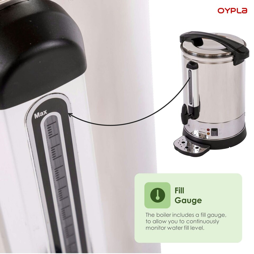image 1 of Oypla Electrical 20L Catering Hot Water Boiler Tea Urn Coffee