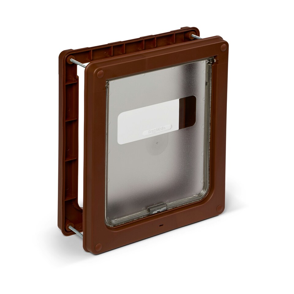 image 1 of Dog Mate Medium Dog Door – Brown (215B)