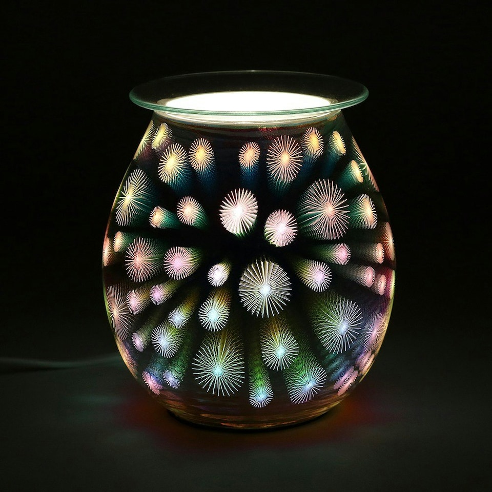 image 1 of Something Different Starburst Electric Oil Burner (UK Plug) - Transparent - One Size
