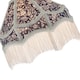 image 3 of Classic Victorian Empire Lampshade in Navy Blue Cotton with Tassels Blue
