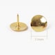 image 2 of Pack of 50 Golden Thumb Tack Push Pins