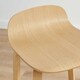 image 2 of Furniturebox Emy Oak Veneer Wooden Bar Chair