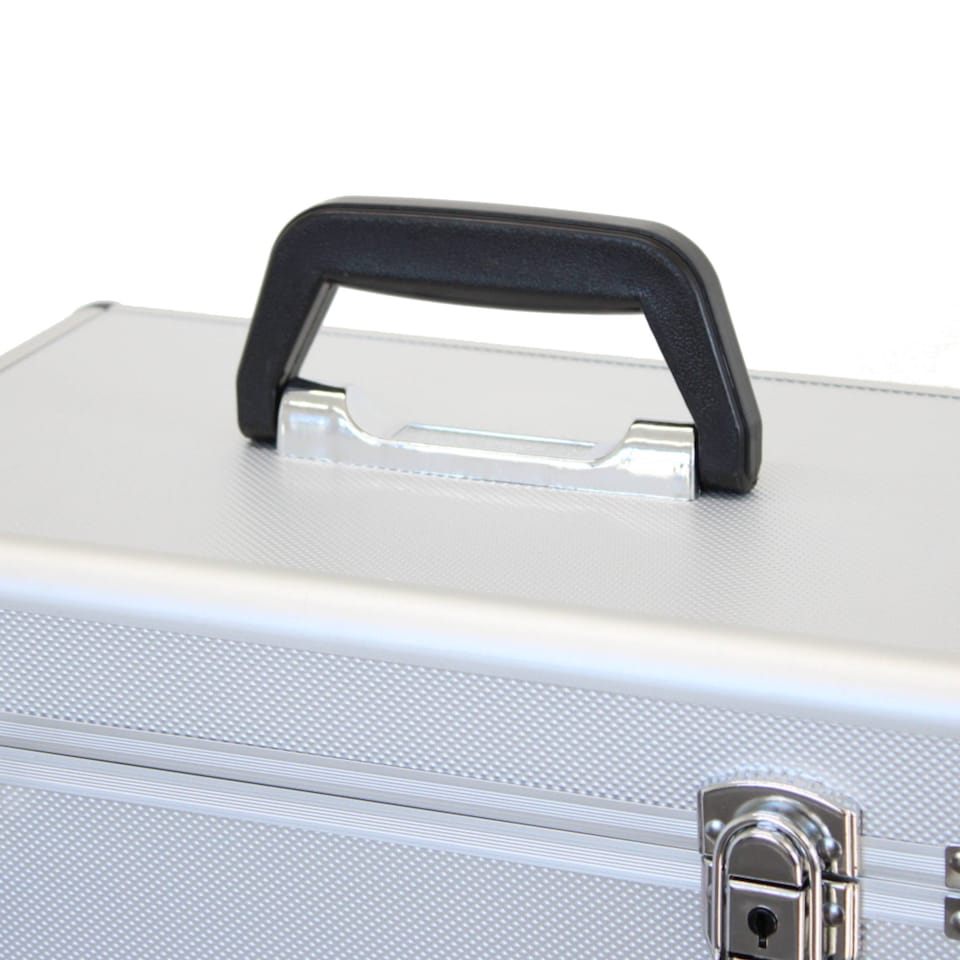 image 1 of 35 x 12" LP Vinyl Record Box Hard DJ Flight Case Aluminium