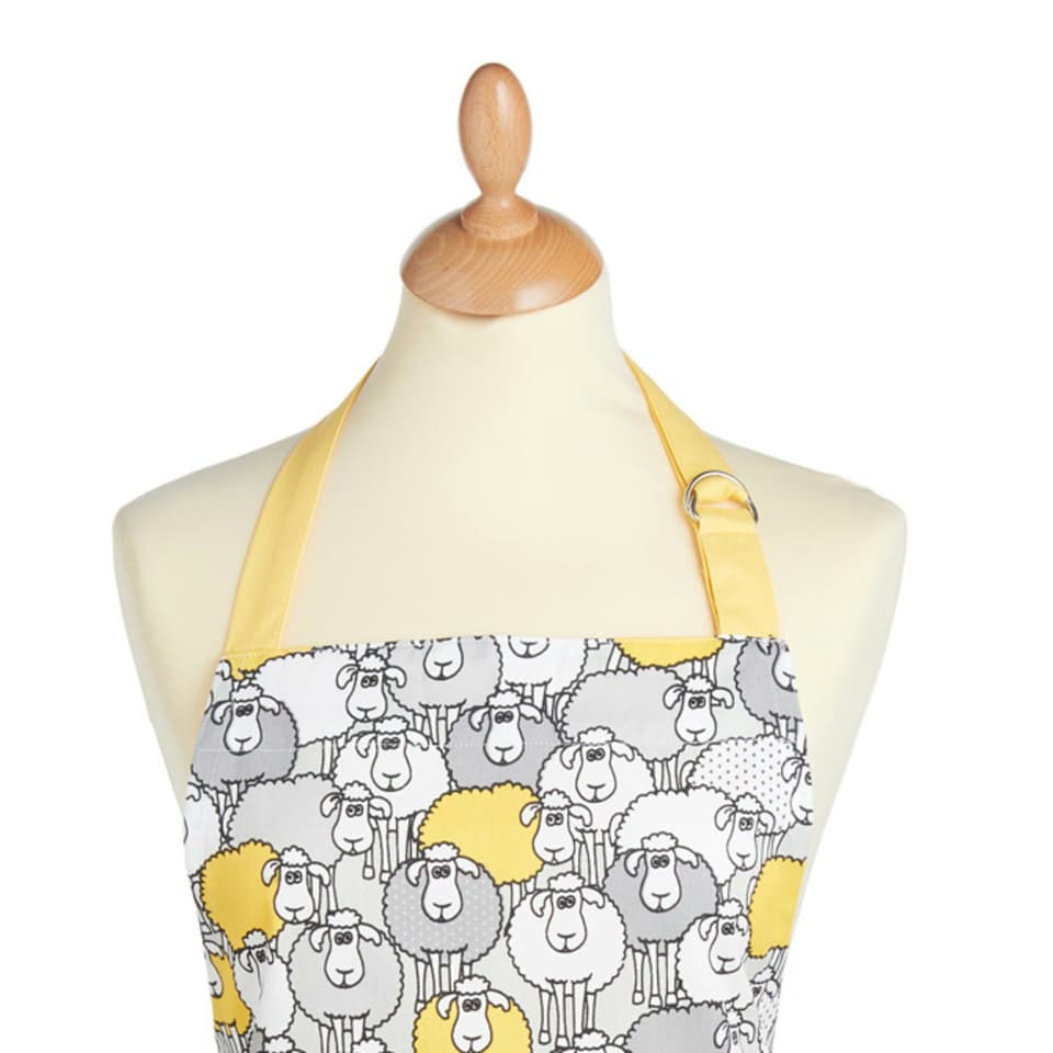 image 1 of KitchenCraft Apron Grey Sheep Cotton | Grey | 1