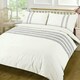 image 1 of Lace Dia Duvet Cover Set - Super King - Cream