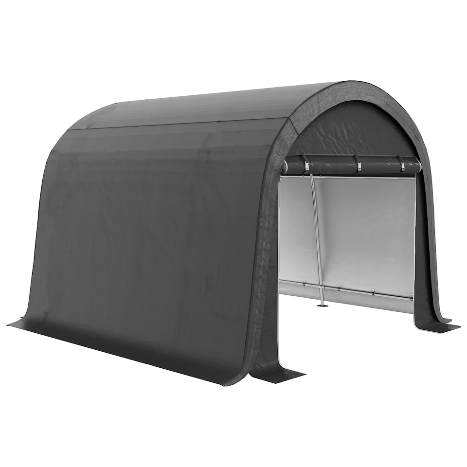 image 1 of Outsunny 3 x 3(m) Garden Storage Tent, Heavy Duty Outdoor Shed, Grey | Grey