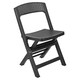 image 5 of Anthracite Plastic Dining Table & Folding Chairs | Black | 7