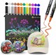 image 1 of Desire Deluxe Acrylic Paint Pens for Rock Painting, Stone, Ceramic, Glass, Wood, Canvas Set of 12 Non Toxic Water Based Markers Great Artists Painting Supplies