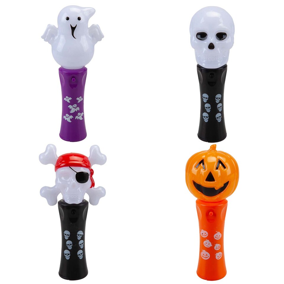 image 1 of PMS Halloween Flashing Pirate Wand - 18.5cm Trick-or-Treat Accessory