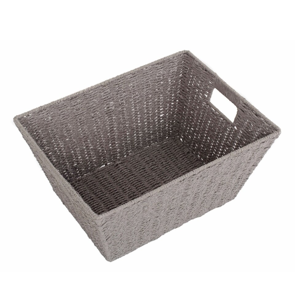 image 1 of Large Grey Paper Rope Deep Tray