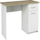 image 1 of Computer Desk Mix Sonoma Oak - White (1 box) White
