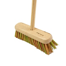 Assembled 12 Multi-Coloured Sweeping Broom Complete With Handles - One Colour - One Size