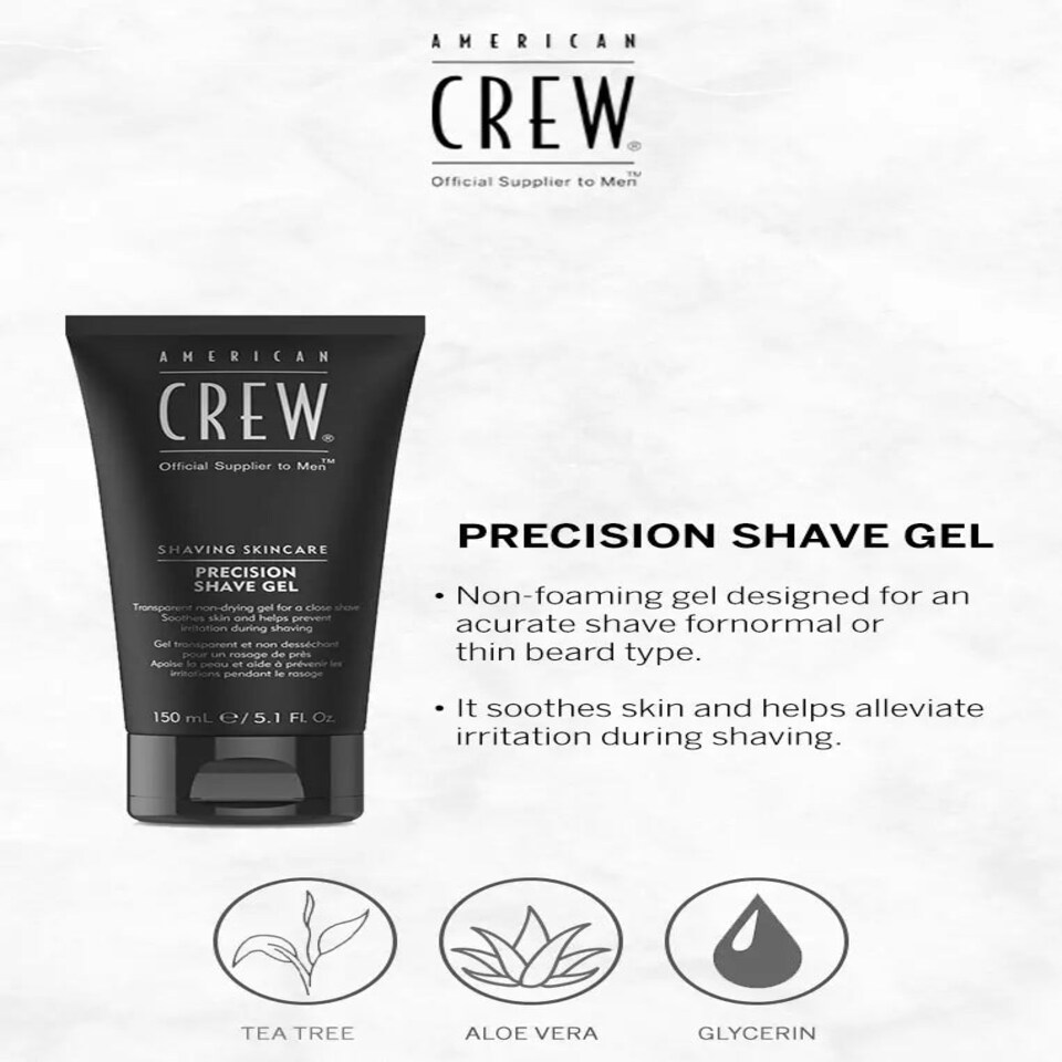 image 1 of American Crew Shaving Skincare Precision Shave Gel 150ml