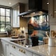 image 2 of Fantastic evening panorama of Bachalp lake Designer Splash Back | White