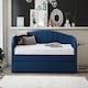 image 2 of Fabric Day Bed Blue with pull out bed | Blue | Single