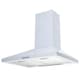 image 1 of SIA CHL60WH 60cm White Pyramid 3 Speed Chimney Cooker Hood Kitchen Extractor Fan