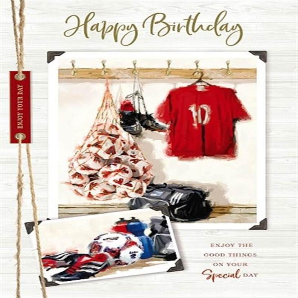 image 1 of Football Kit Happy Birthday Card
