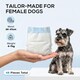 image 3 of PawHut Disposable Dog Diapers Female Dog Nappies M Dogs 48 Count